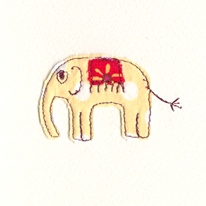 baby elephant handmade card