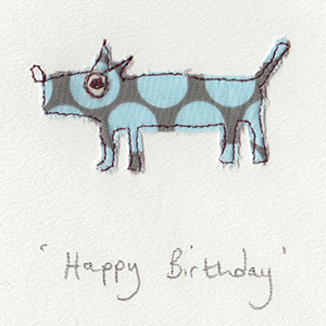 spotty scotty dog handmade card