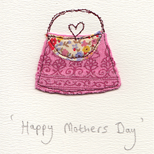 mothers day handbag handmade card